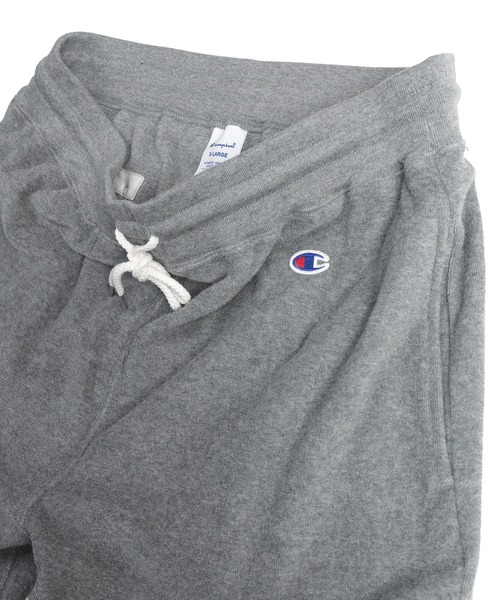 Champion(チャンピオン)の「Champion (チャンピオン) パイル地 ショートパンツ 短パン メンズ レディース ワンポイントロゴ ハーフパンツ C3-X516(スウェットパンツ・メンズ・ネイビー/ブラック/スカイブルー/グレー・M/L/LL)」の12枚目の写真