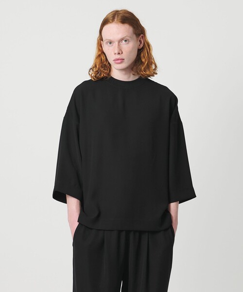 UNITED ARROWS & SONS by DAISUKE OBANA(ユナイテッドアローズアンドサンズバイダイスケオバナ)の「<D.O UNITED ARROWS BY DAISUKE OBANA>Ⅱ+ SETIN 3/4SL CREW TEE 26SS/Tシャツ(Tシャツ/カットソー・メンズ・ブラック・M/S/XL/L)」の2枚目の写真
