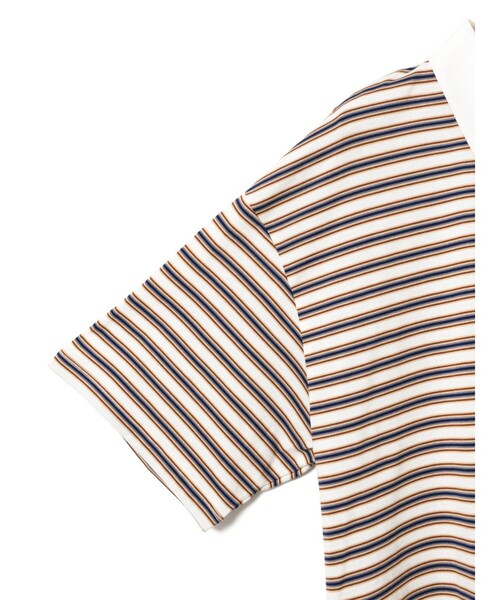 MidiUmi(ミディウミ)の「MidiUmi ワイドボーダーポロシャツプルオーバー(Tシャツ/カットソー・レディース・グリーン/ブルー・FREE)」の6枚目の写真
