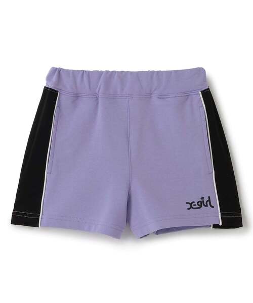 X-girl Stages（エックスガールステージス）の「サイド切替ロゴプリント　ショートパンツ（その他パンツ・キッズ・ブラック/ラベンダー・140cm/130cm/120cm/110cm/90cm/100cm）」の8枚目の写真