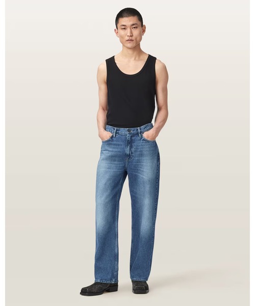 ALLSAINTS(オールセインツ)の「MULLEN STRAIGHT LEG LOOSE DENIM JEANS | MULLEN ストレート レッグ ルーズ デニム ジーンズ(デニムパンツ・メンズ・インディゴブルー・28/30/31/30/32/30/33/30/30/30)」の4枚目の写真