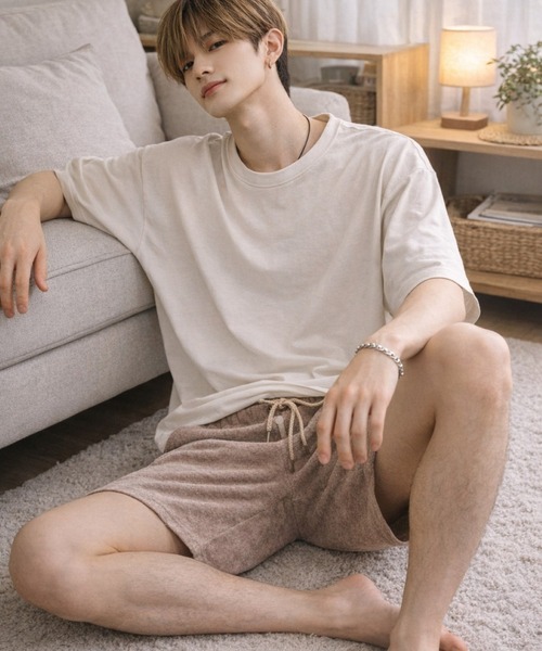 VIBGYOR(ヴィブジョー)の「【Bls】 【ZM】【Bling Leads】パイルスリムショートパンツ(BL)(その他パンツ・メンズ・グレー系その他/モカ/ブラウン系その他・LARGE)」の3枚目の写真