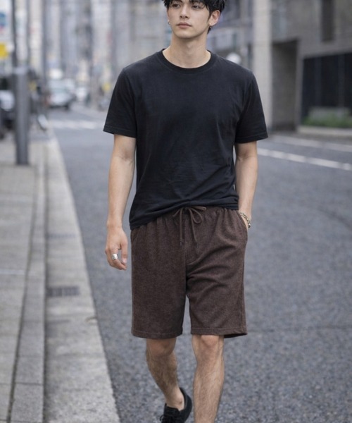 VIBGYOR(ヴィブジョー)の「【Bls】 【ZM】【Bling Leads】パイルスリムショートパンツ(BL)(その他パンツ・メンズ・グレー系その他/モカ/ブラウン系その他/ブラック・LARGE/MEDIUM)」の5枚目の写真