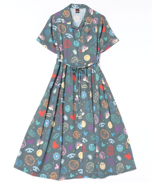 Disney(ディズニー)の「DIS-リゾート総柄OP1598A(ワンピース・レディース・オフホワイト/ダークブラック・F)」の14枚目の写真