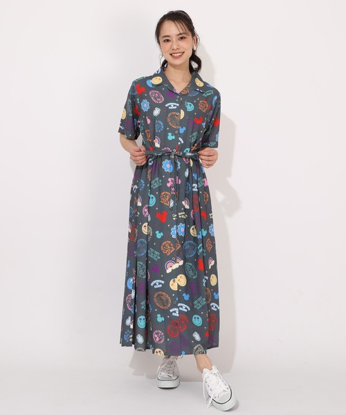 Disney(ディズニー)の「DIS-リゾート総柄OP1598A(ワンピース・レディース・オフホワイト/ダークブラック・F)」の18枚目の写真