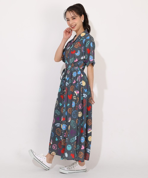 Disney(ディズニー)の「DIS-リゾート総柄OP1598A(ワンピース・レディース・オフホワイト/ダークブラック・F)」の19枚目の写真