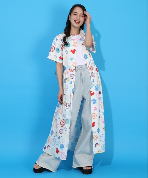 Disney(ディズニー)の「DIS-リゾート総柄OP1598A(ワンピース・レディース・オフホワイト/ダークブラック・F)」の12枚目の写真