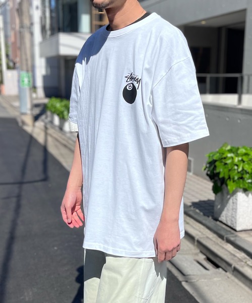 STUSSY】ステューシー 8BALL HALF T-SHIRTS ロゴ 半袖 Tシャツ（T