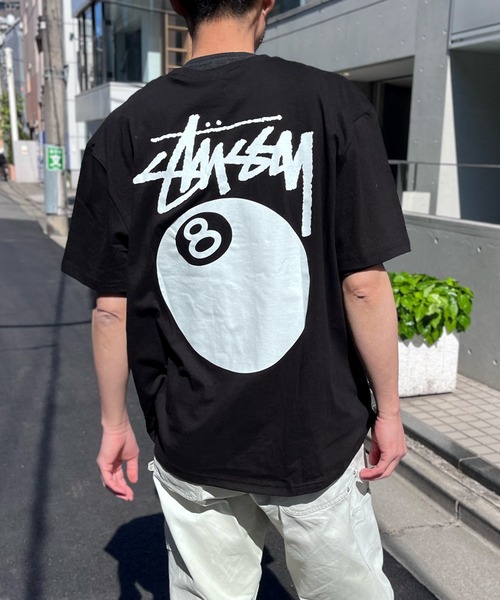 STUSSY】ステューシー 8BALL HALF T-SHIRTS ロゴ 半袖 Tシャツ（T