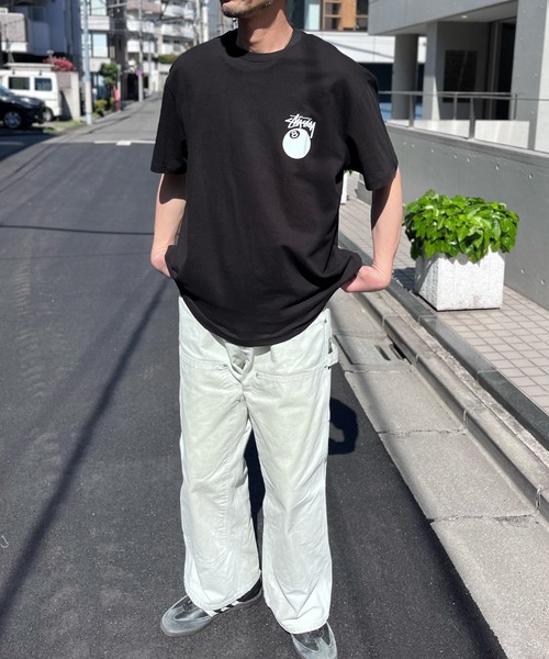 STUSSY】ステューシー 8BALL HALF T-SHIRTS ロゴ 半袖 Tシャツ（T