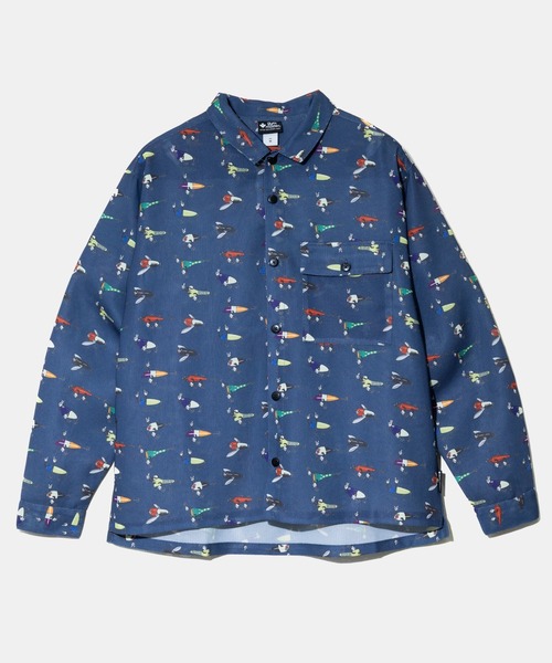 gym master(ジムマスター)の「gym master/ジムマスター ハッピーペイント メッシュ L/S シャツ(シャツ/ブラウス・メンズ・ブルー/ホワイト・X-LARGE/LARGE/MEDIUM)」の1枚目の写真