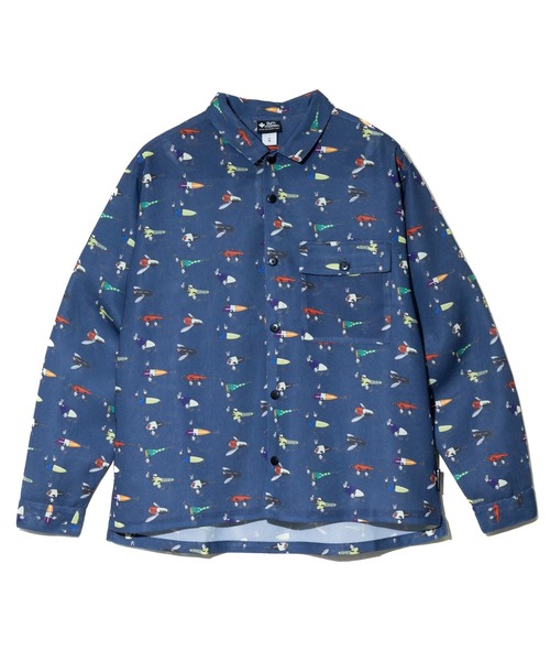 gym master(ジムマスター)の「gym master/ジムマスター ハッピーペイント メッシュ L/S シャツ(シャツ/ブラウス・メンズ・ブルー/ホワイト・X-LARGE/LARGE/MEDIUM)」の5枚目の写真