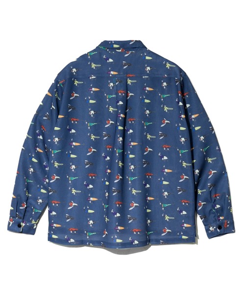 gym master(ジムマスター)の「gym master/ジムマスター ハッピーペイント メッシュ L/S シャツ(シャツ/ブラウス・メンズ・ブルー/ホワイト・X-LARGE/LARGE/MEDIUM)」の6枚目の写真