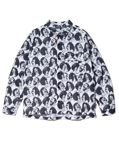 gym master(ジムマスター)の「gym master/ジムマスター ハッピーペイント メッシュ L/S シャツ(シャツ/ブラウス・メンズ・ブルー/ホワイト・X-LARGE/LARGE/MEDIUM)」の8枚目の写真