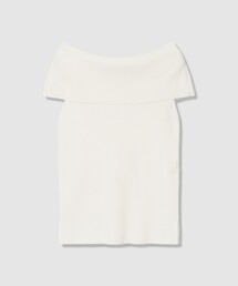 ANAYI | オフショルダーリブ プルオーバー(ニット/セーター)