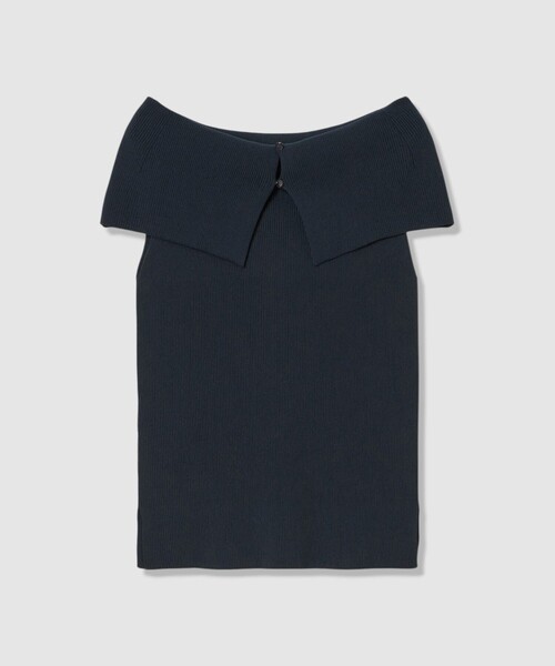 ANAYI（アナイ）の「オフショルダーリブ プルオーバー（ニット/セーター・レディース・ホワイト/ネイビー/ホワイト系その他/レッド・36/38）」の11枚目の写真