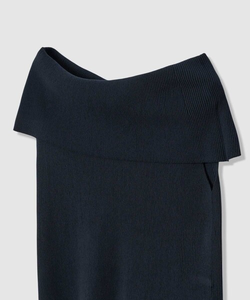 ANAYI（アナイ）の「オフショルダーリブ プルオーバー（ニット/セーター・レディース・ホワイト/ネイビー/ホワイト系その他/レッド・36/38）」の12枚目の写真