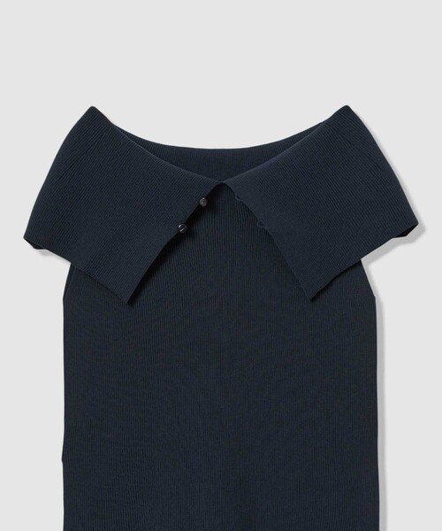 ANAYI（アナイ）の「オフショルダーリブ プルオーバー（ニット/セーター・レディース・ホワイト/ネイビー/ホワイト系その他/レッド・36/38）」の14枚目の写真