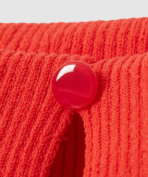 ANAYI（アナイ）の「オフショルダーリブ プルオーバー（ニット/セーター・レディース・ホワイト/ネイビー/ホワイト系その他/レッド・36/38）」の19枚目の写真