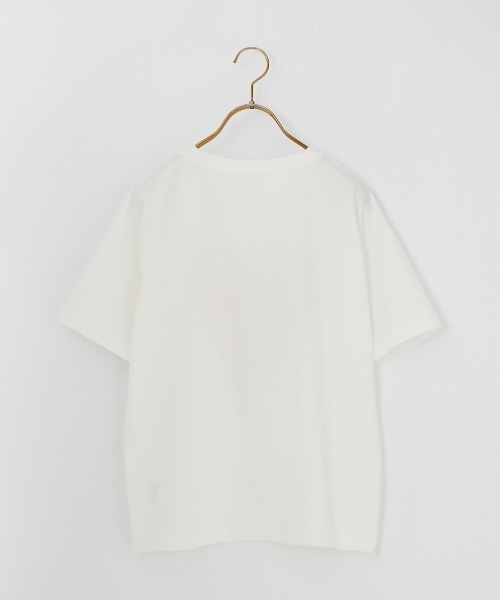 MAISON DE L'ALLURE（メゾンドゥラリュール）の「[MAISON DE L'ALLURE/メゾンドゥラリュール] アソートロゴ プリントTシャツ（Tシャツ/カットソー・レディース・ホワイト/ブルー/チャコールグレー/オフホワイト・F）」の8枚目の写真