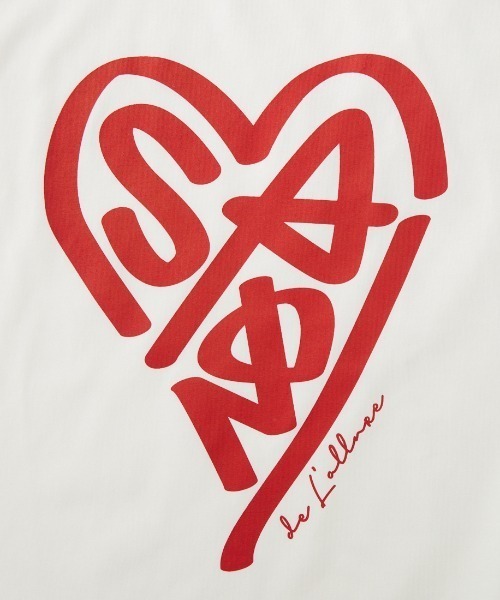 MAISON DE L'ALLURE（メゾンドゥラリュール）の「[MAISON DE L'ALLURE/メゾンドゥラリュール] アソートロゴ プリントTシャツ（Tシャツ/カットソー・レディース・ホワイト/ブルー/チャコールグレー/オフホワイト・F）」の10枚目の写真
