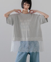 LOWRYS FARM | スソレースロゴTEE 771114(Tシャツ/カットソー)