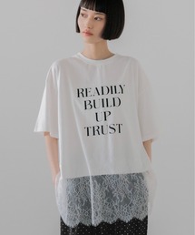 LOWRYS FARM | スソレースロゴTEE 771114(Tシャツ/カットソー)