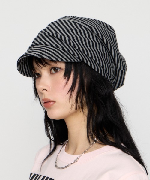 laguagem STRIPE MARINE キャップ キャスケットダークコア laguagem STRIPE MARINE キャップ キャスケットダークコア LAGUA GEM