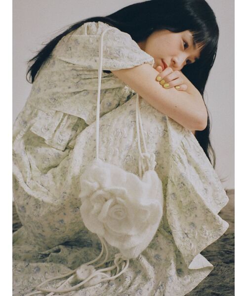 merry jenny（メリージェニー）の「jacquard tieredワンピース（ワンピース・レディース・ブルー/イエロー/アイボリー・FREE）」の5枚目の写真
