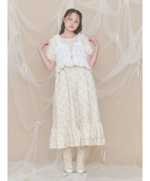 merry jenny（メリージェニー）の「jacquard tieredワンピース（ワンピース・レディース・ブルー/イエロー/アイボリー・FREE）」の11枚目の写真