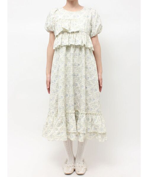merry jenny（メリージェニー）の「jacquard tieredワンピース（ワンピース・レディース・ブルー/イエロー/アイボリー・FREE）」の21枚目の写真