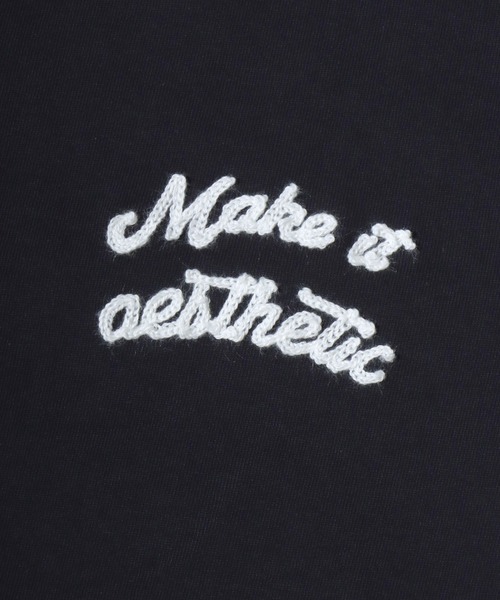 ANPAS（アンパス）の「Dry-Touch Cotton Henley T-Shirt / 【吸水速乾 綿100％】ドライコットン ヘンリーネック 刺繍半袖Tシャツ メンズ レディース トップス 春夏 カットソー（Tシャツ/カットソー・メンズ・ホワイト/チャコールグレー/ブラック・L/M）」の7枚目の写真