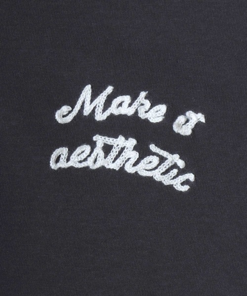 ANPAS（アンパス）の「Dry-Touch Cotton Henley T-Shirt / 【吸水速乾 綿100％】ドライコットン ヘンリーネック 刺繍半袖Tシャツ メンズ レディース トップス 春夏 カットソー（Tシャツ/カットソー・メンズ・ホワイト/チャコールグレー/ブラック・L/M）」の10枚目の写真