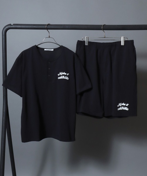 ANPAS（アンパス）の「Dry-Touch Cotton Henley T-Shirt / 【吸水速乾 綿100％】ドライコットン ヘンリーネック 刺繍半袖Tシャツ メンズ レディース トップス 春夏 カットソー（Tシャツ/カットソー・メンズ・ホワイト/チャコールグレー/ブラック・L/M）」の19枚目の写真