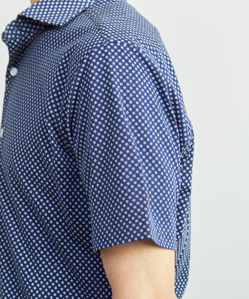 MEN'S MELROSE(メンズメルローズ)の「プレミアムジャージワイドカラー半袖シャツ(シャツ/ブラウス・メンズ・ネイビー/ブルー・4/3)」の21枚目の写真