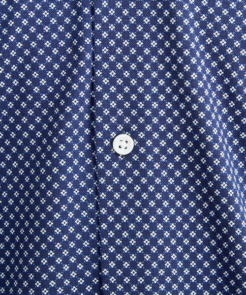 MEN'S MELROSE(メンズメルローズ)の「プレミアムジャージワイドカラー半袖シャツ(シャツ/ブラウス・メンズ・ネイビー/ブルー・4/3)」の4枚目の写真