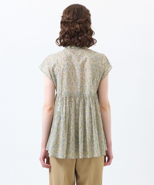 MACKINTOSH PHILOSOPHY(マッキントッシュ フィロソフィー)の「Snowblue Garden サイドギャザーブラウス(シャツ/ブラウス・レディース・ブルー系その他3/ベージュ系その他・36/38)」の7枚目の写真