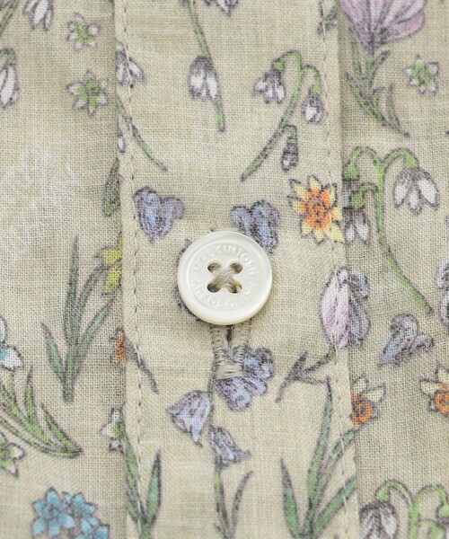 MACKINTOSH PHILOSOPHY(マッキントッシュ フィロソフィー)の「Snowblue Garden サイドギャザーブラウス(シャツ/ブラウス・レディース・ブルー系その他3/ベージュ系その他・36/38)」の9枚目の写真