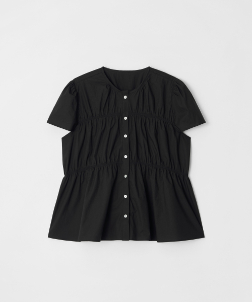 Ellioti（エリオティ）の「Rena Smocked Blouse_3Color（シャツ/ブラウス・レディース・ブラック/アイボリー/ホワイト・F）」の6枚目の写真