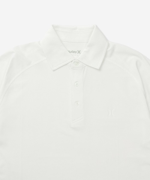 Hurley （ハーレー）の「【Hurley:ハーレー】ファントムゴルフウェア　メッシュポロシャツ　　PHNTM PP MESH ICON PB SS POLO（ポロシャツ・メンズ・ホワイト/ベージュ/グレー/カーキ・LARGE/MEDIUM/X-LARGE/SMALL）」の6枚目の写真