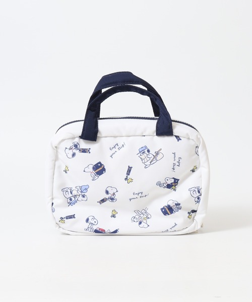 SNOOPY(スヌーピー)の「SNOOPY スヌーピー 吊り下げポーチ 洗面用具 enjoy your trip(トラベルグッズ・レディース・ホワイト・FREE)」の3枚目の写真