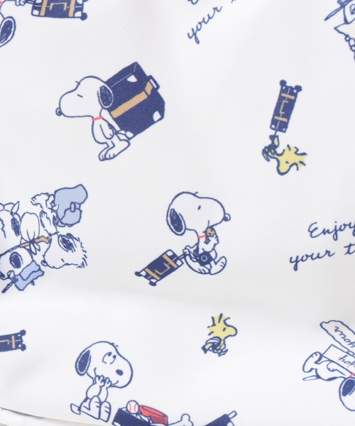 SNOOPY(スヌーピー)の「SNOOPY スヌーピー 吊り下げポーチ 洗面用具 enjoy your trip(トラベルグッズ・レディース・ホワイト・FREE)」の4枚目の写真