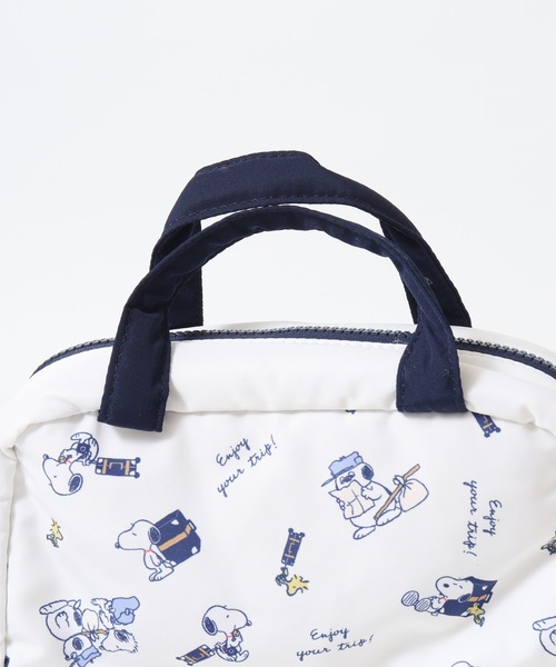SNOOPY(スヌーピー)の「SNOOPY スヌーピー 吊り下げポーチ 洗面用具 enjoy your trip(トラベルグッズ・レディース・ホワイト・FREE)」の5枚目の写真