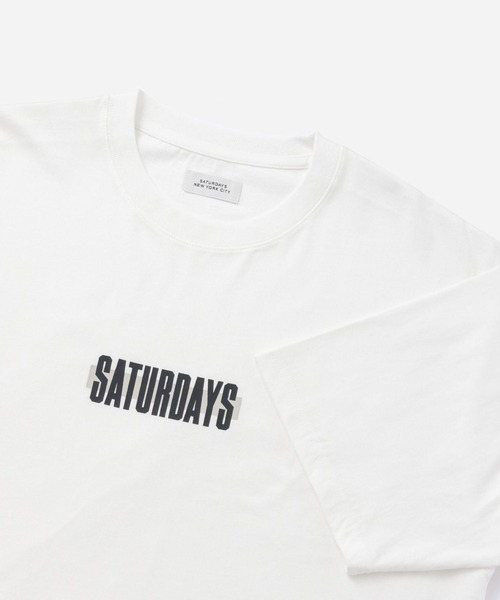 Saturdays NYC（サタデーズ ニューヨークシティ ）の「Cover Lined Relax SS Tee（Tシャツ/カットソー・メンズ・ブラック/グリーン/ホワイト・XL/S/M/L）」の6枚目の写真