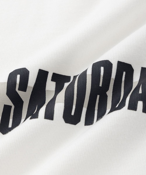 Saturdays NYC（サタデーズ ニューヨークシティ ）の「Cover Lined Relax SS Tee（Tシャツ/カットソー・メンズ・ブラック/グリーン/ホワイト・XL/S/M/L）」の9枚目の写真