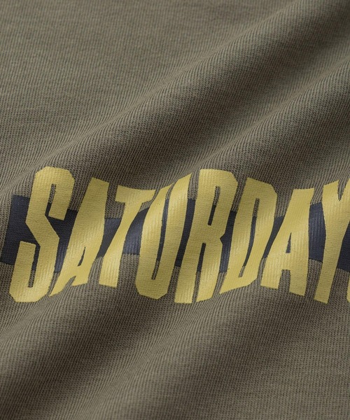 Saturdays NYC（サタデーズ ニューヨークシティ ）の「Cover Lined Relax SS Tee（Tシャツ/カットソー・メンズ・ブラック/グリーン/ホワイト・XL/S/M/L）」の10枚目の写真