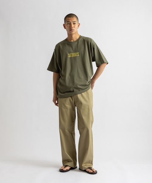 Saturdays NYC（サタデーズ ニューヨークシティ ）の「Cover Lined Relax SS Tee（Tシャツ/カットソー・メンズ・ブラック/グリーン/ホワイト・XL/S/M/L）」の22枚目の写真