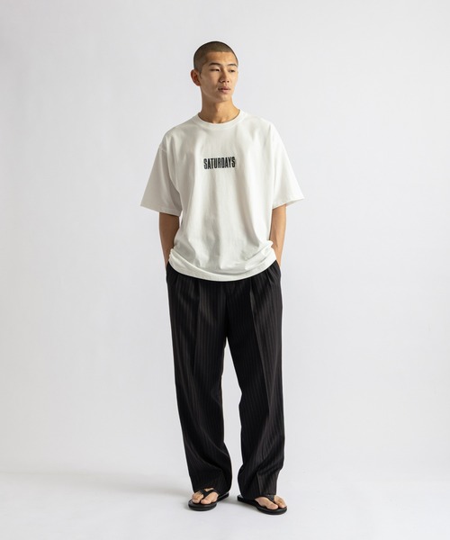 Saturdays NYC（サタデーズ ニューヨークシティ ）の「Cover Lined Relax SS Tee（Tシャツ/カットソー・メンズ・ブラック/グリーン/ホワイト・XL/S/M/L）」の20枚目の写真