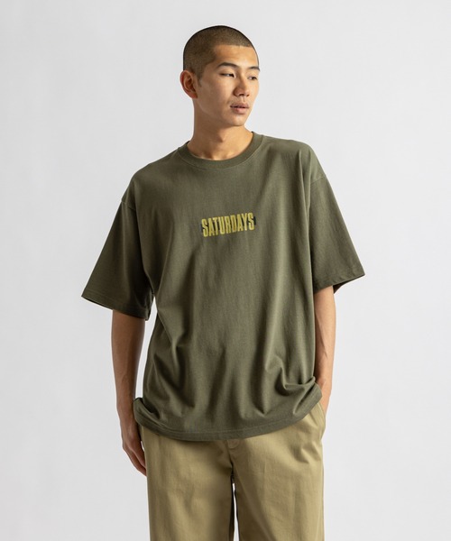 Saturdays NYC（サタデーズ ニューヨークシティ ）の「Cover Lined Relax SS Tee（Tシャツ/カットソー・メンズ・ブラック/グリーン/ホワイト・XL/S/M/L）」の16枚目の写真