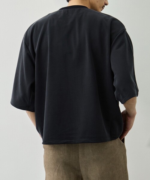 KANEMASA PHIL.(カネマサフィル)の「【KANEMASA PHIL./カネマサフィル】28G Cupro SS Pullover(Tシャツ/カットソー・メンズ・ホワイト/ブラック・L/M/S)」の6枚目の写真